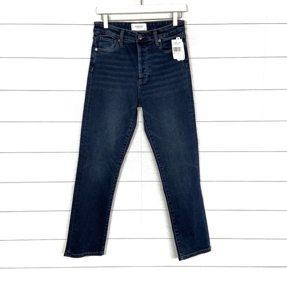 NWT EVEREVE High Rise Ever Straight Jeans Dark Denim 27 Sociable Stretch - Picture 2 of 4